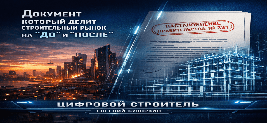 Постановления правительства № 331: Документ, который делит строительный рынок на «до» и «после»